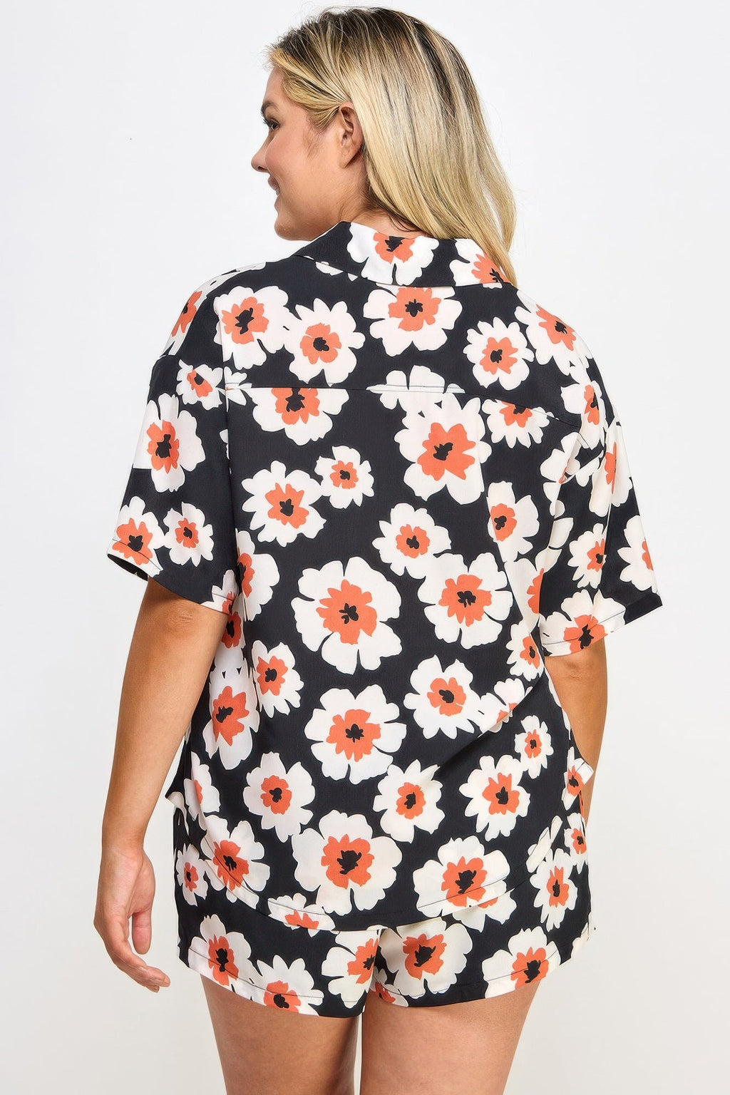 Button Down Shirt & Shorts Set