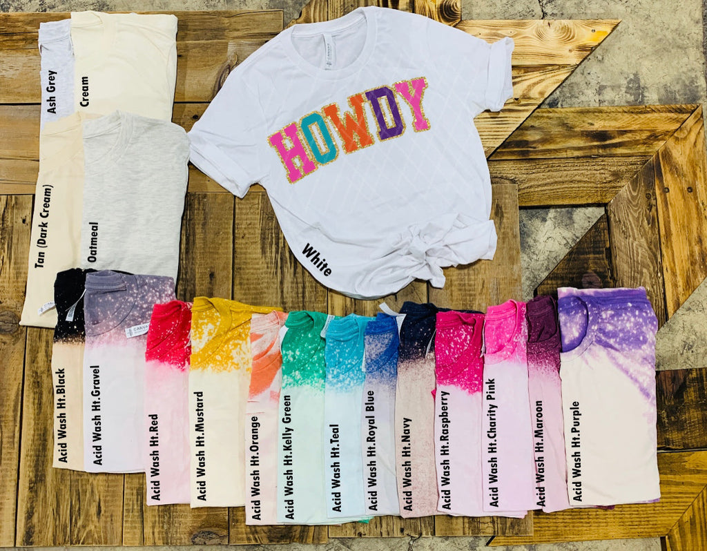 Howdy w/ Glitter Print Sweatshirt