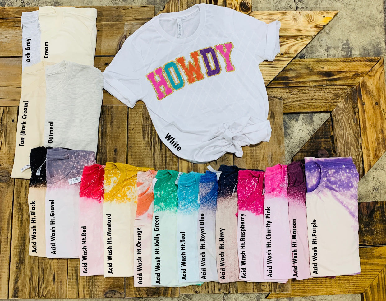 Howdy w/ Glitter Print Sweatshirt